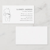 Schwangere Illustration, einfach modernes Ad Labe Visitenkarte (Vorne/Hinten)