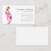 Schwangere Illustration, einfach Visitenkarte (Vorne/Hinten)