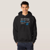 Schwangere Junge Mutter Baby Boy Loading Geschlech Hoodie (Vorne ganz)