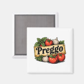 Schwangere Kostüm Schwangerschaftsankündigung Preg Magnet (Vorderseite/Rückseite)