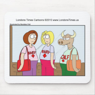 Schwangere Kuh Funny Cards Tasse T-Shirts & Gesche Mousepad