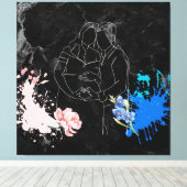 Schwangere Leinwanddruck (Insitu (Holzboden))