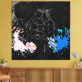 Schwangere Leinwanddruck (Insitu (Wohnzimmer))