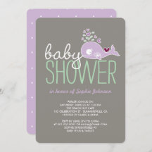Schwangere Lilac Mommy Whale Girl Babydusche laden