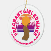SCHWANGERE MÄDCHEN Christlicher SOMMER Bibelverse Keramik Ornament (Links)