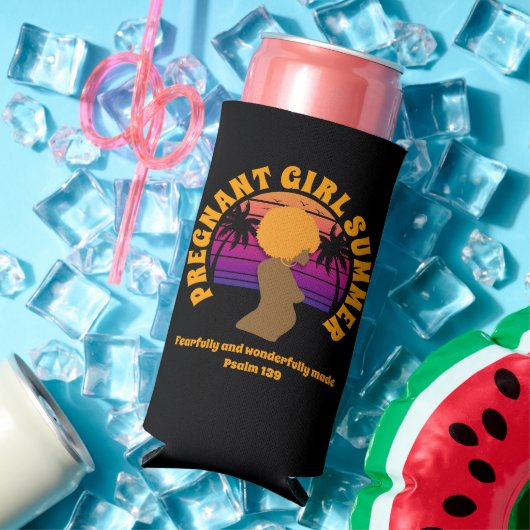 SCHWANGERE MÄDCHEN Christlicher SOMMER Bibelverse Selters Dosenkühler (In Situ Sommer)