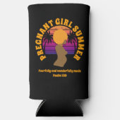 SCHWANGERE MÄDCHEN Christlicher SOMMER Bibelverse Selters Dosenkühler (Vorderseite)