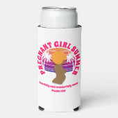 SCHWANGERE MÄDCHEN Christlicher SOMMER Bibelverse Selters Dosenkühler (Seltzer Vorderseite)