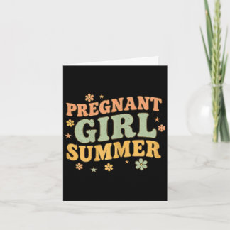 Schwangere Mädchen Sommer lustige Babyparty Gans Karte