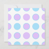 Schwangere Mama Kinderdusche Einladung (Rückseite)