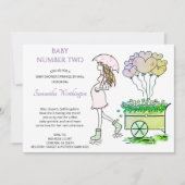 Schwangere Mama Lila Kinderdusche Sprinkle per Mai (Vorderseite)