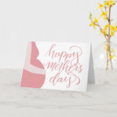 Schwangere Mama, Mutter| | Glücklicher Muttertag Karte (Gelbe Blume)