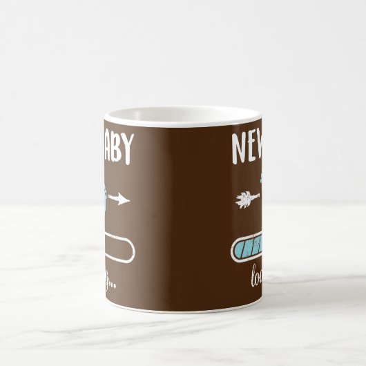 Schwangere Mama New Baby Boy Loading Son New Dad Kaffeetasse (Mittel)