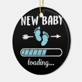 Schwangere Mama New Baby Boy Loading Son New Dad Keramik Ornament (Links)
