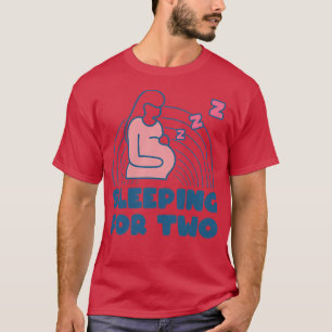 Schwangere Mama Schlafen Müde Schwangerschaft T-Shirt