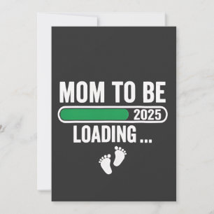 Schwangere Mama wird geladen 2025 Schwangerschaft  Feiertagskarte