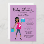 Schwangere Mamma Babydusche Einladung (Vorne/Hinten)