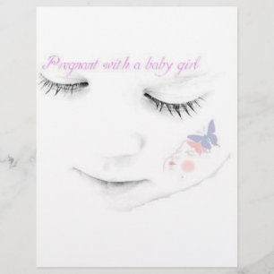 Schwangere mit einem Mädchen Flyer
