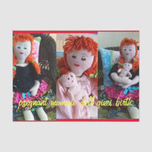 Schwangere Mommie Puppe Seidenpapier