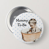 Schwangere Mutter Baby Shower Button (Vorne & Hinten)