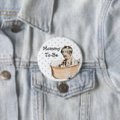 Schwangere Mutter Baby Shower Button (Beispiel)
