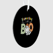 Schwangere Mutter wird Little Boo lustiger Hallowe Ornament (Vorderseite)