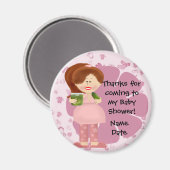 Schwangere Pickle Diva Magnet (Vorderseite/Rückseite)