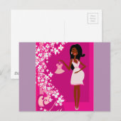 Schwangere Postkarte (Vorne/Hinten)