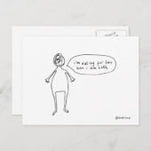 schwangere Postkarte (Vorne/Hinten)