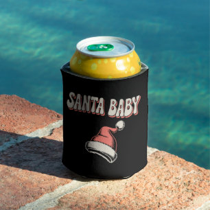 Schwangere Santa Baby Mama Schwangerschaftsankündi Dosenkühler