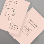 Schwangere, schlicht-moderne Visitenkarte