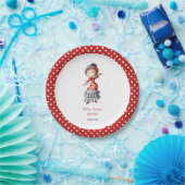 Schwangere Sevillana Babydusche auf Spanisch Pappteller (Party)