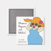 Schwangere und sagenhafte Magnet-Favoriten Magnet (Vorderseite/Rückseite)