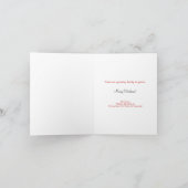 Schwangere Weihnachtskarten - BRÜNETTE Schüssel au Feiertagskarte (Innenseite)