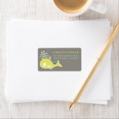 Schwangere Whale Twins Baby Dusche Adressetiketten (Insitu)