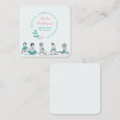 Schwangeren Quadratische Visitenkarte (Vorne/Hinten)