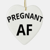 Schwangerer AF Keramik Ornament (Rechts)