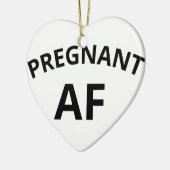 Schwangerer AF Keramik Ornament (Links)