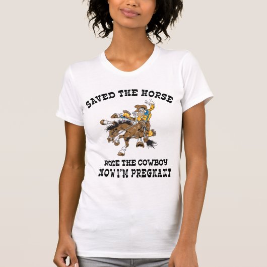Schwangerer Cowgirl-Mutterschafts-T - Shirt (Vorderseite)