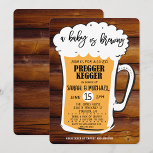 Schwangerer Kumpel Bier Baby Shower Einladung