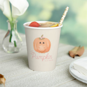 Schwangerer Kürbis-Baby-Party   Kleiner Kürbis Pappbecher
