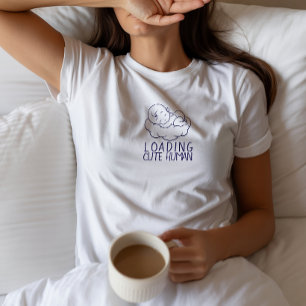 Schwangerer Muttertag zum ersten Mal blaues T-Shir T-Shirt