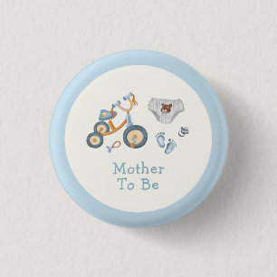 Schwangeres Teddybär Spielzeug Kinderzimmer Babypa Button