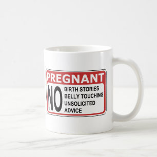 SCHWANGERES WARNING KAFFEETASSE