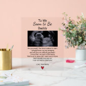 Schwangerschaft Ankündigung an Ehemann bald Vater  Acrylschild (Hochzeit)