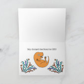 Schwangerschaft Ankündigung Baby Ankündigung Dinos (Innenseite)