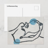 Schwangerschaft Ankündigung Baby Boy Postkarte (Vorne/Hinten)