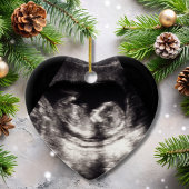 Schwangerschaft Ankündigung Baby Foto Cessna Weihn Keramik Ornament