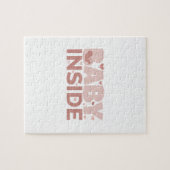 Schwangerschaft Ankündigung Baby Inside Fetus schw Puzzle (Horizontal)