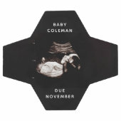 Schwangerschaft Ankündigung Baby Sonogram Foto Fußball (Flach)